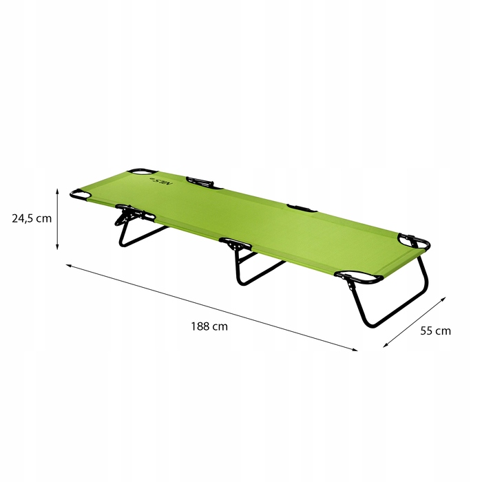 Розкладне ліжко NILS CAMP NC3026 Military з регульованою спинкою