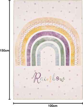 Дитячий килим SIMPEX KinderTeppich, принцеса, рожевий, 80x120 см, килим в дитячу кімнату