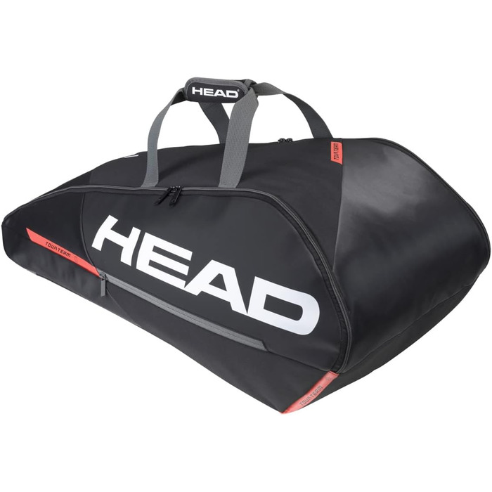 HEAD Tour Racquet Bag - Schwarz/Weiß (Schwarz/Orange) - Tennis Bag for Players