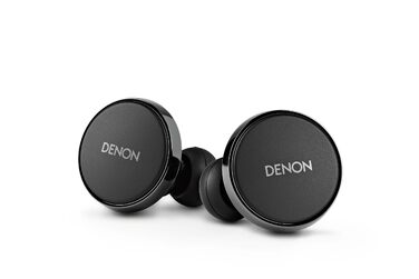 Навушники бездротові Denon PerL Pro Premium чорні з шумозаглушенням та адаптивним звуком Masimo