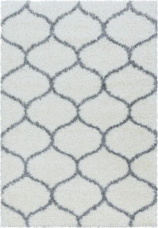 Килим HomebyHome Shaggy 160 см - високий ворс, скандинавський стиль, м'який та пухнастий. Підходить для вітальні, спальні, кухні, коридору. Розмір 80 x 150 см (ковзанка). Колір: кремовий