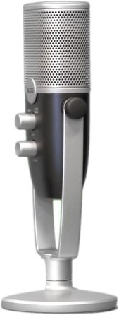 AKG Ara USB-C конденсаторний мікрофон для подкастів, відео, геймінгу та стрімінгу, синьо-сріблястий