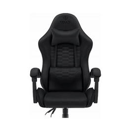 Ігрове крісло Hell's Chair HC-1000 Black, тканина, чорний