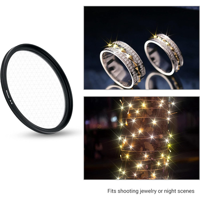 Зоряний фільтр PROfezzion Sternfilter 77mm Starburst (3 шт.) для Canon/Nikon