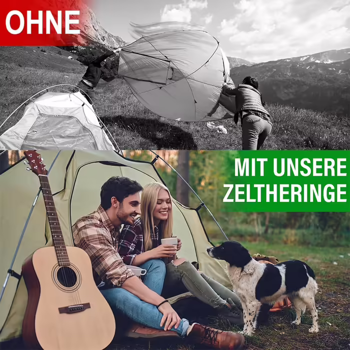 Turinto® 8X Sturdy Tent Stakes for Safe Camping and Outdoor Experiences - Test2023 [VERY GOOD] - made from extra strong and robust steel with a T-profile for maximum stability, length 30 cm.