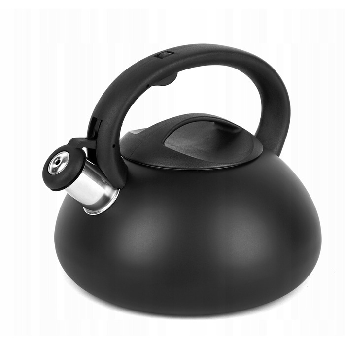 Класичний сталевий чайник Hoffner, 2,5 л, чорний