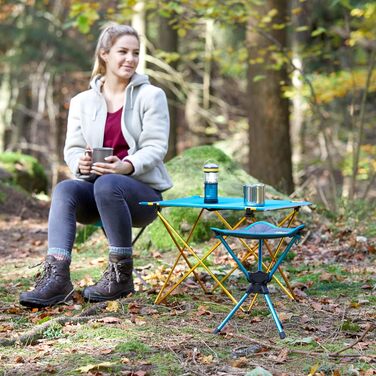 Складаний стільчик Uquip Dreibeinhocker ThreeSixty Mini: 130 кг, 360° обертання, для кемпінгу, подорожей