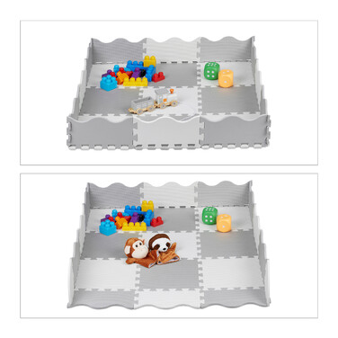Relaxdays 25-Piece Puzzle Mat with Border