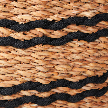 Relaxdays Set of 3 Storage Baskets made of Seagrass