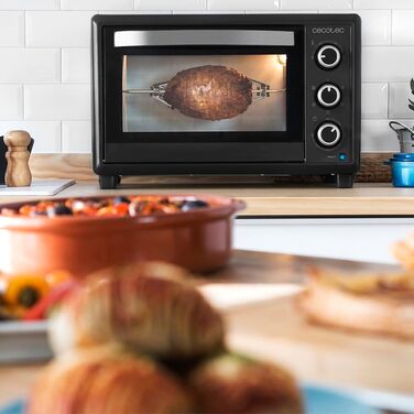 Мультиварка Cecotec Bake&Toast 1090 Black: 1000 Вт, 30 л, таймер, регулювання температури до 230ºC, дека, решітка-гриль та щипці