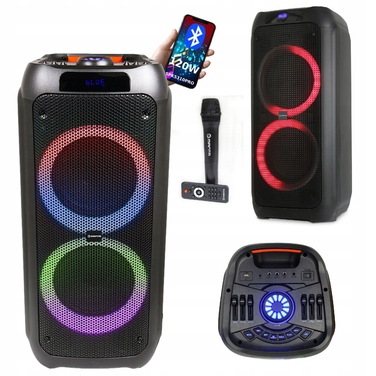Портативна Bluetooth-колонка Manta SPK5310PRO 120 Вт, FM, TWS, з мікрофоном для караоке