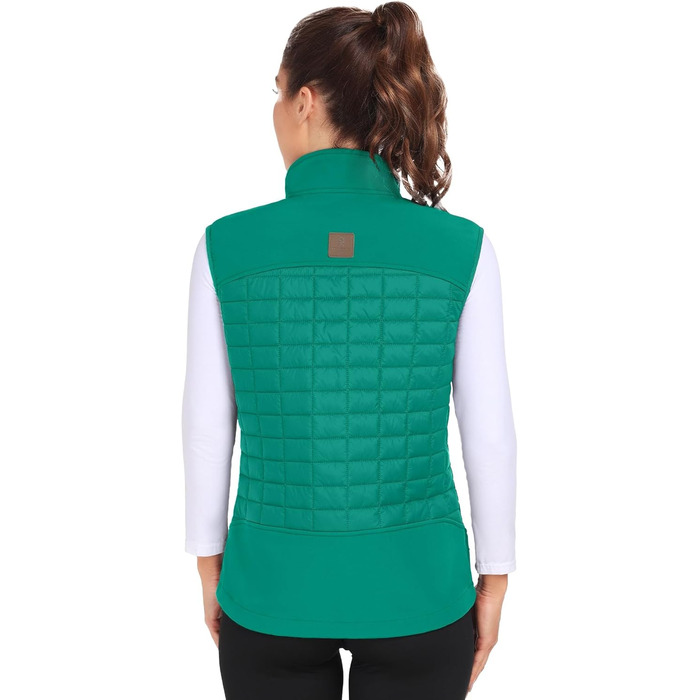 Жіноча тепла куртка Little Donkey Andy Puffer з водовідштовхувальним покриттям для активного відпочинку, хайкінгу та бігу (S, Зелений)