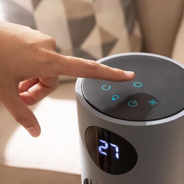 Вентилятор Cecotec Digitale Turm EnergySilence 890 Skyline, 50 Вт, 76 см, з таймером та пультом, мідний мотор, 3 швидкості, 3 режими, чорний