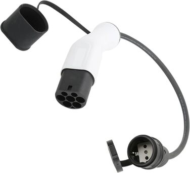 Адаптер зарядного пристрою для електромобіля, тип 2, кабель Schuko 3.5kW 16A, 0.5м, 250V, водо- та пилонепроникний