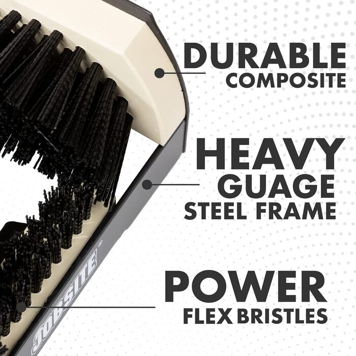 JobSite The Original Boot Scrubber - The Original All-in-1 All-Weather Boot, Shoe Cleaning, Polishing, and Scrub Brush