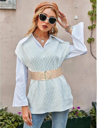 Жіночий широкий еластичний пояс JasGood вінтажний, бежевий, 70 см (під талію 71-80 см) з золотою пряжкою