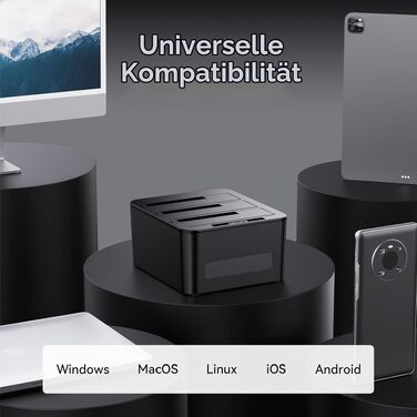 Док-станція для жорстких дисків CENMATE 637U3-1 на 3 слоти для SATA HDD/SSD 2.5