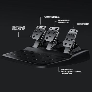 Руль Logitech G29 Driving Force з Force Feedback, 900°, шкіряний, педалі з нержавіючої сталі, для PS4/PS3/PC/Mac, чорний