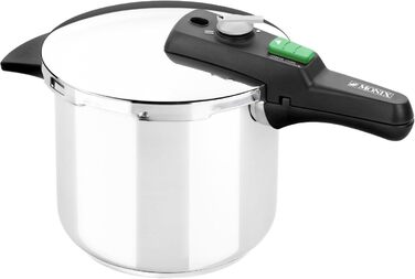 Швидкоскороварка Monix Quick 6 л, 22 см, нерж. сталь, 2 режими тиску, трирівнева безпека, для всіх плит