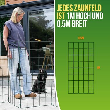 Захисний забір для собак Conka Pets: 1 м, пружний, для будь-яких порід. Легкий, складаний, мобільний - закриває проміжки до 1,5 м