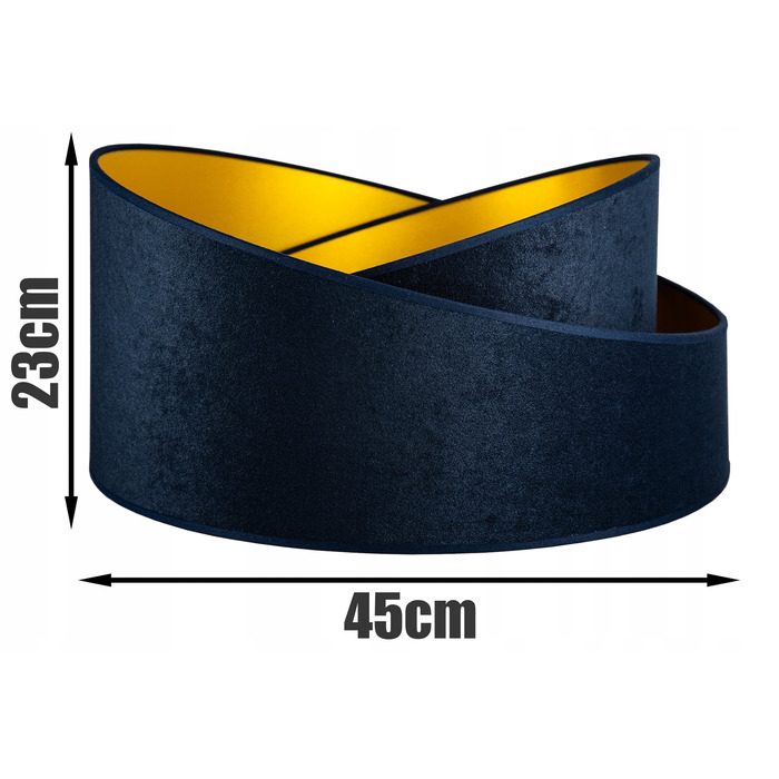 Підлоговий торшер Glimex з абажуром, патрон E27, 60 Вт, чорний з жовтим