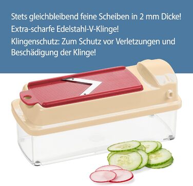 Набір Genius Nicer Dicer Smart 6-елементів: овочерізалка для кубиків, стрічок, скибочок, соломки та чвертей. Зручний подрібнювач цибулі з телевізійної реклами Kiwi.