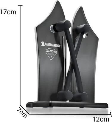 Професійний набір точилок для ножів Bavarian Edge Deluxe з вольфрам-карбідом, Diamond Edition, 2 шт. Підходить для всіх ножів, включно з серрейторами