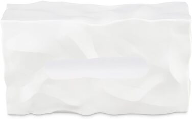 Essey Cosmetic Tissue Box - Wipy Cube II, Rectangular Tissue Dispenser, Design Tissue Box, White