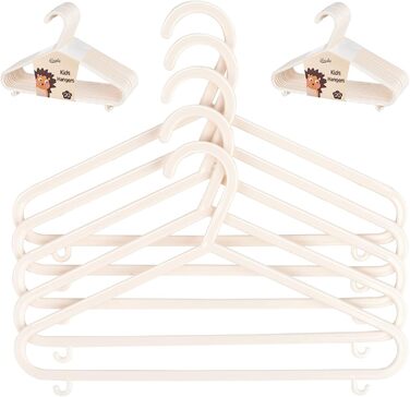 Набір вішалок для дитячого одягу Ilauke, 40 шт., 28,5 см, бежевий