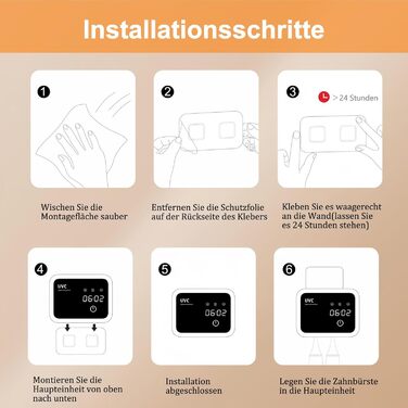 Утримувач для зубних щіток Maxspace з UV-стерилізатором, сушкою та таймером (білий)