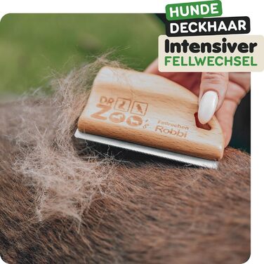 Щітка для собак DR Zoo 'Robbi' - якісна щітка для грумінгу, видаляє підшерсток у собак великих та малих порід