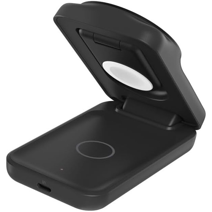 Бездротова зарядна станція Belkin UltraCharge 3-in-1 з підтримкою Qi2, 25 Вт, чорна