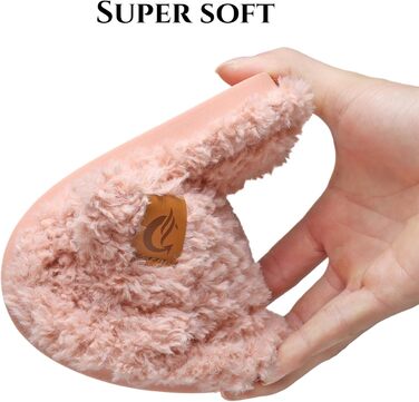 Жіночі плюшеві халапи (тапочки) SmarTigi, зимові, теплі, м'які, з антиковзким покриттям, рожеві (42/43 EU)