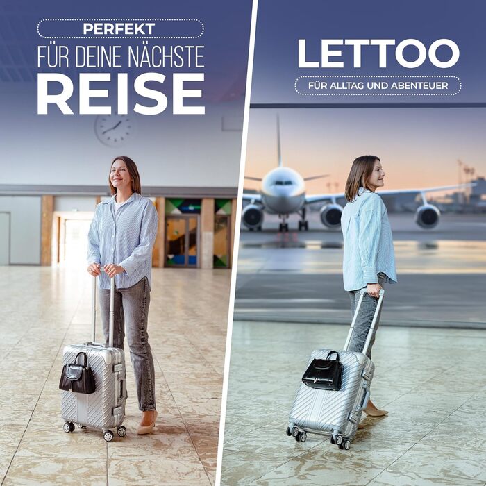 Валіза ручної поклажі 20 дюймів (срібна) з алюмінієвим каркасом, водонепроникна, з кишенями для ноутбука та захистом кутів | Валіза на колесах, екстра стабільна