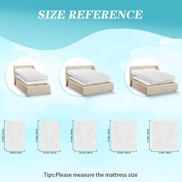 DUJUIKE Non-Slip Mattress Protector Pad, Anti-Slip Liner for Mattress Protector, Breathable Felt Fabric with Anti-Slip Particles, Keeps the Mattress in Place (Gray, 160 x 200 cm)