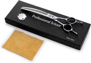 Ножиці для грумінгу собак та котів PURPLEBIRD 7.0 дюймів, вигнуті, з японської сталі 440C, ручна робота