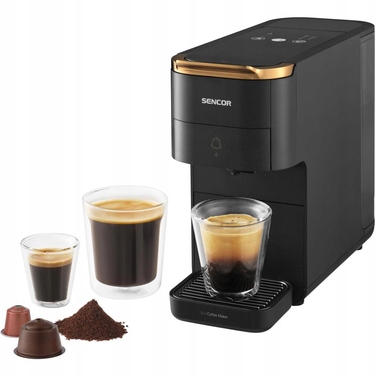 Капсульна кавомашина Sencor SCC 1000BK, 20 бар, чорна