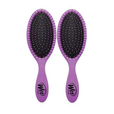 Wet Brush Original Detangler – щітка для волосся з м'якими щетинками IntelliFlex, розпушувач для всіх типів волосся, 2 шт. (рожевий та фіолетовий)