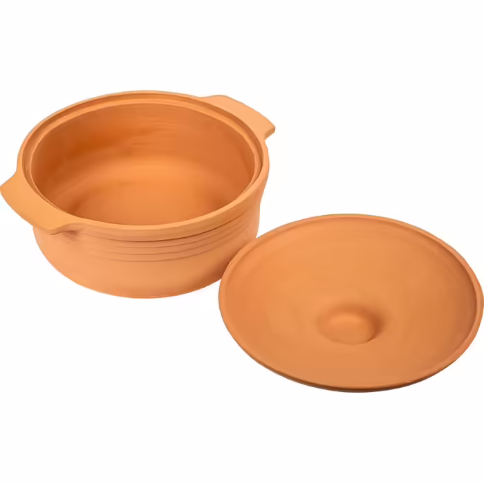 Browin® Clay Roaster, Oval, 4 Liters | Clay Roaster Steamer | Roman Clay Oven | Casserole Dish for Fat-Free Cooking and Baking Bread and Cakes | Roasting Pot (4 Liters Oval) Clay Roaster 4 l