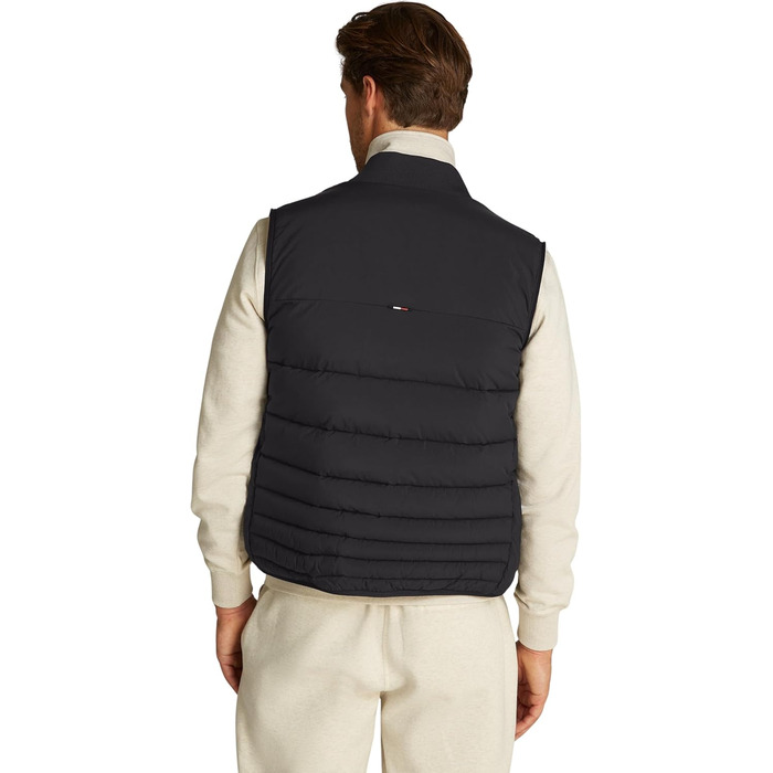 Жилет чоловічий Tommy Hilfiger Mix Quilt, водонепроникний, 3XL, великі розміри (Чорний)