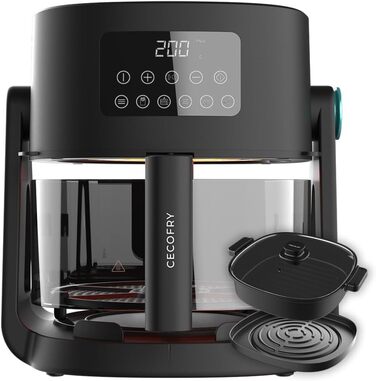 Фритюрниця, гриль та духовка Cecotec Cecofry FoodCourt 11000 Connected: 11 л, 1850 Вт, 3-в-1, 8 програм, Wi-Fi, 40-230ºC