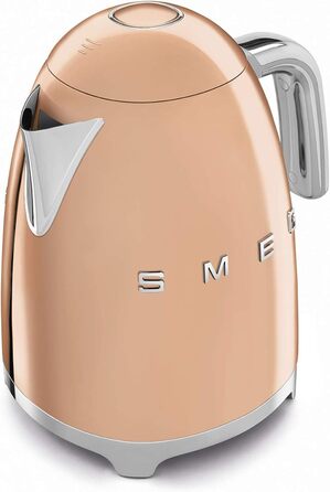 Електричний чайник Smeg KLF03PKEU 1.7L, рожеве золото, з фільтром від накипу