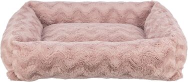 Ортопедичне собаче ліжко TRIXIE Vital Loki, рожевий, 65 x 50 см - м'яке ліжко з Memory Foam для собак, захищає суглоби