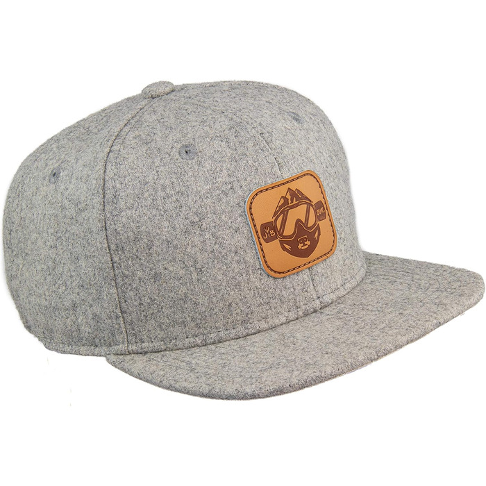 Кепка бейсболка Jumping Bird • Знімна кепка-снуд • Фетр, унісекс, сірий • Легко миється