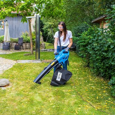 Güde 94381 Leaf Blower GLS 3000 Vario (230 V, 3000 W, variable speed setting, suction, blowing, and shredding function)