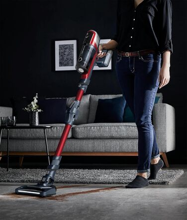 Rowenta RH6471 X-Pert 6.60 Cordless Stick Vacuum | Lightweight | Pet Accessories | LED Display | Flex Joint | 100W | Removable Battery | All Floor Types | Up to 45 Min. Runtime | 2-in-1 Wall Mount | Pet Hair | Flex Joint