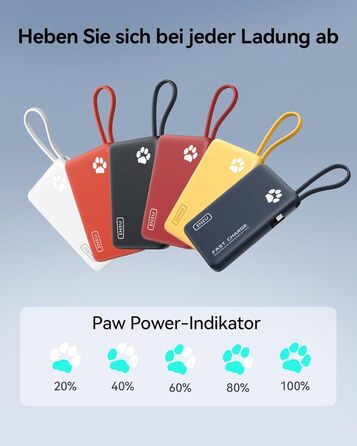 Power Bank INIU 10000mAh 20W з USB-C, PD3.0 QC4.0 для iPhone, Samsung, iPad (Orange)