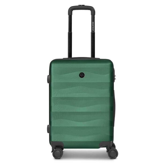 Набір валіз Smartbox Hartschalen 3-в-1 для жінок та чоловіків | Легкі та міцні валізи з ABS-пластику | 4 колеса та кодовий замок (Edition 03) (Темно-зелений, валіза S (55 см))