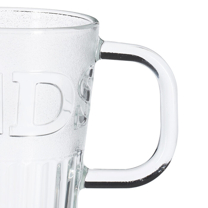 Relaxdays Set of 2 Handle Glasses