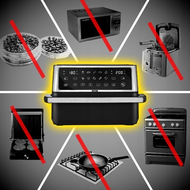 Аерофритюрниця Yoer 11л: 12 програм, 23 аксесуари, 2800 Вт